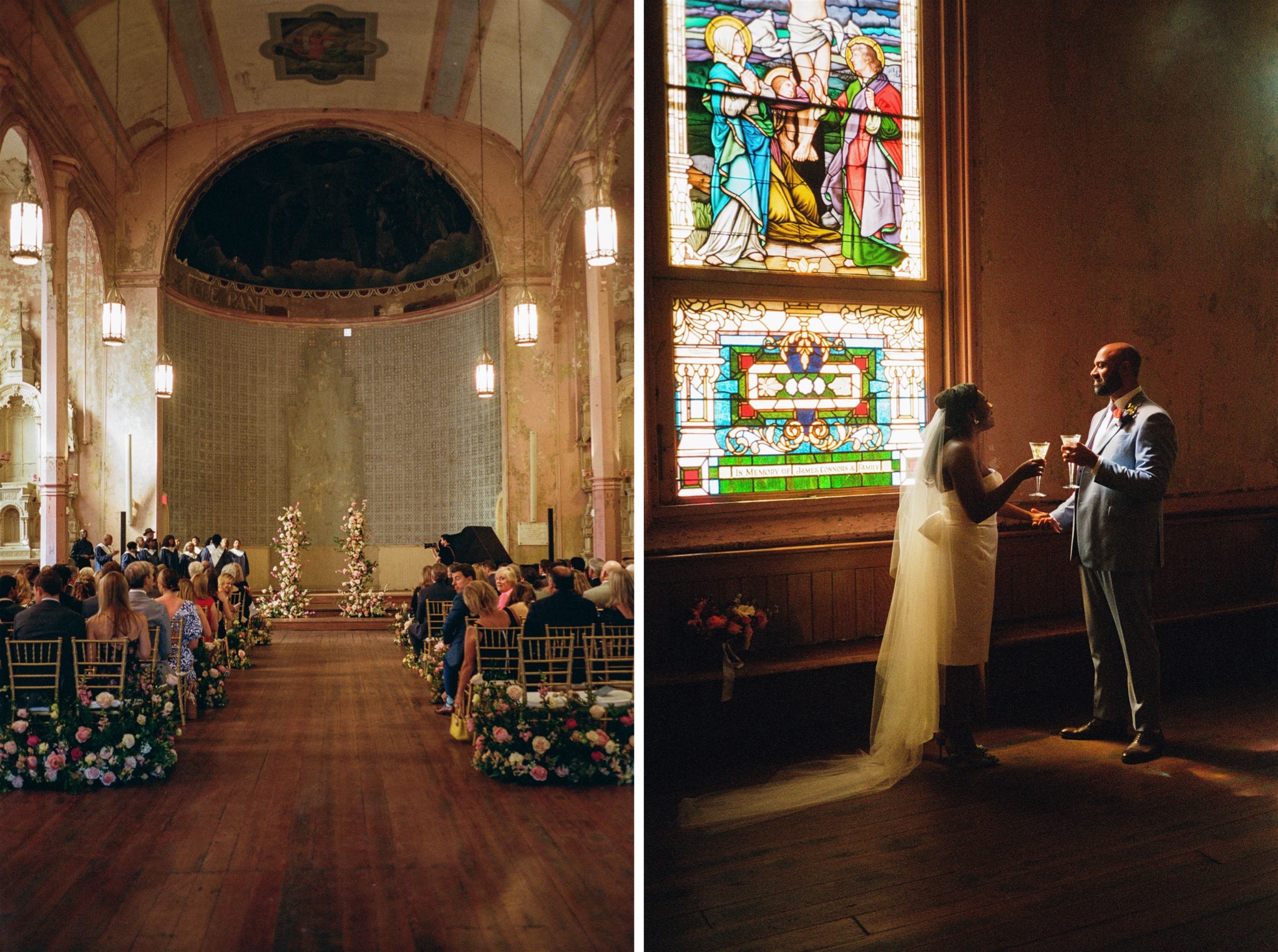 35mm film wedding photography